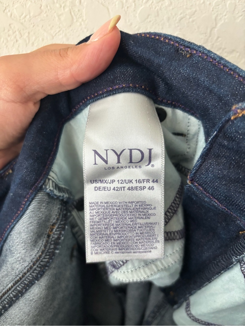 NYDJ Women's Dark High-Rise Alina Ankle Jeans Size 12 - Picture 8 of 8